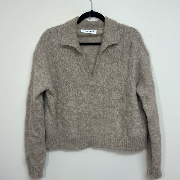 Samsoe Samsoe Neta V Neck‎ Polo Wind Chime XL - Picture 2 of 7